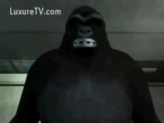 Giant ape bangs a hawt honey